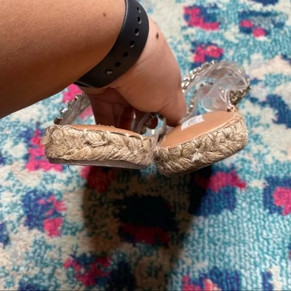 Steve Madden Vanyal Rhinestone Embellished Espadrille Sandals