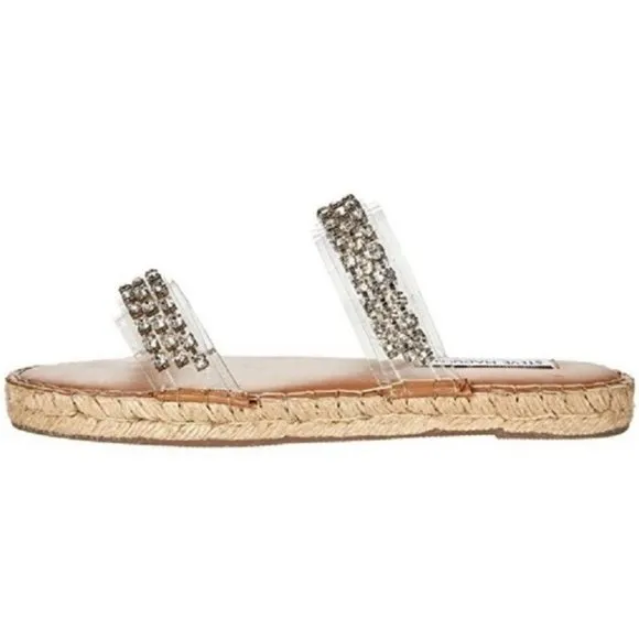Steve Madden Vanyal Rhinestone Embellished Espadrille Sandals