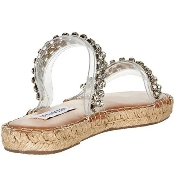 Steve Madden Vanyal Rhinestone Embellished Espadrille Sandals