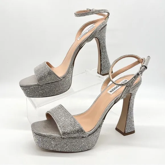 Steve Madden Women's Lashed-R Platform Embellished Dress Sandals