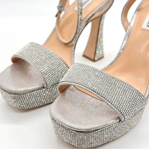 Steve Madden Women's Lashed-R Platform Embellished Dress Sandals