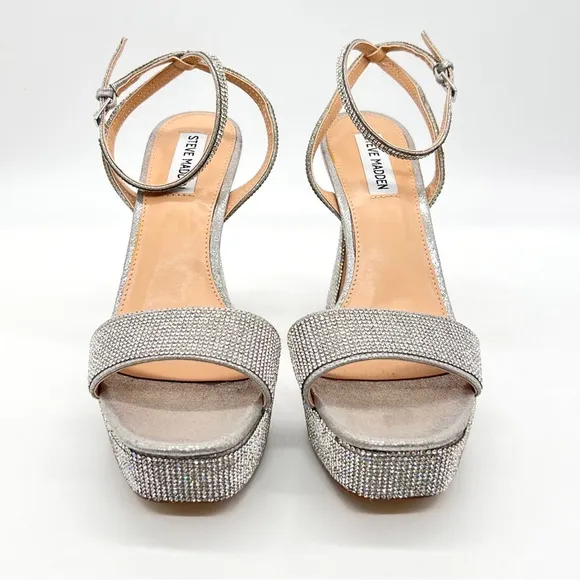 Steve Madden Women's Lashed-R Platform Embellished Dress Sandals
