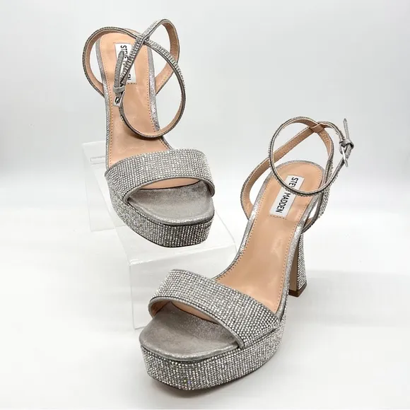 Steve Madden Women's Lashed-R Platform Embellished Dress Sandals