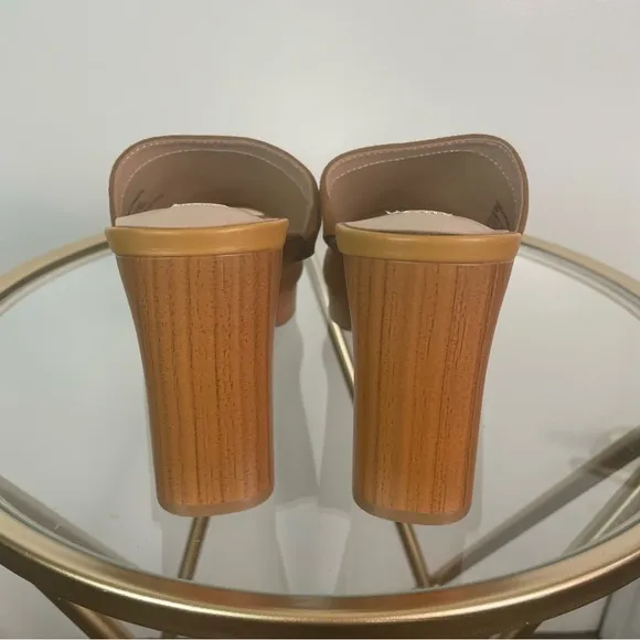 Steven New York Pamela High Heel Sandals 9 Sz Tan Color Weekend Vacation NWT