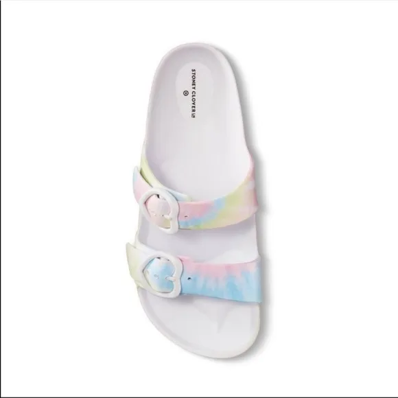Stoney Clover Lane X Target Tie Dye Slide Sandals.