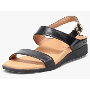 Strive Sandal Womens‎ 9.5-10 Black Leather Arch Support New
