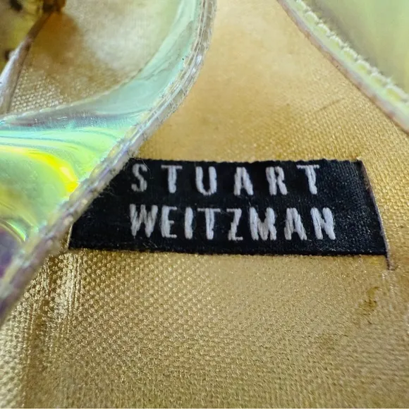STUART WEITZMAN Amazing Vintage Holographic Sandals Heels