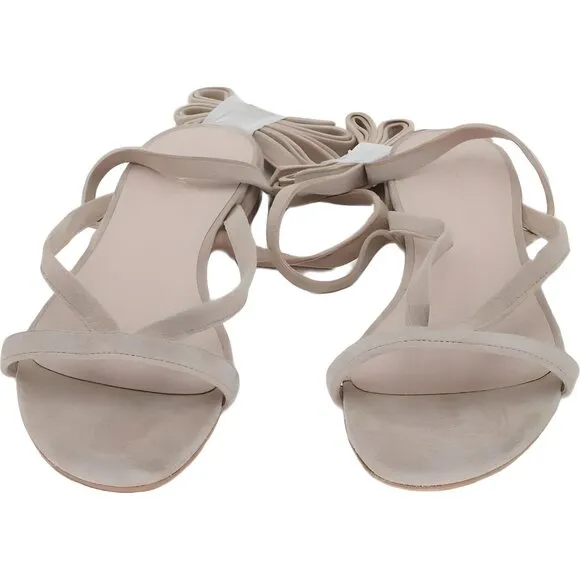 Stuart Weitzman Anita Gladiator Suede Sandals, Brown/Tan, Women's Size 6.5 B