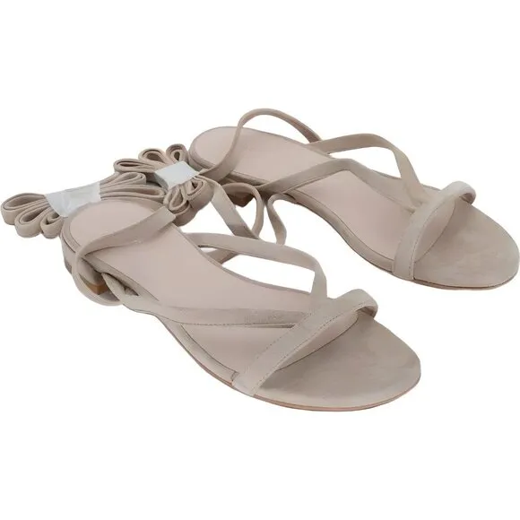 Stuart Weitzman Anita Gladiator Suede Sandals, Brown/Tan, Women's Size 6.5 B