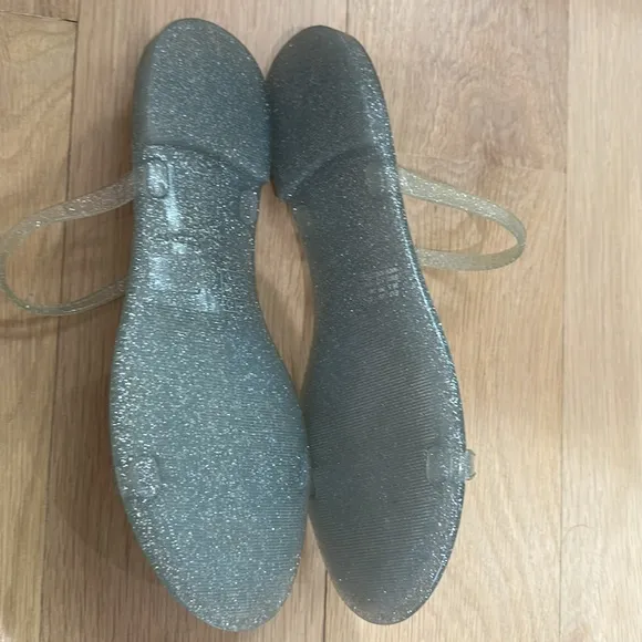 Stuart Weitzman glitter jelly sandals!‎ Size 8 NWOB