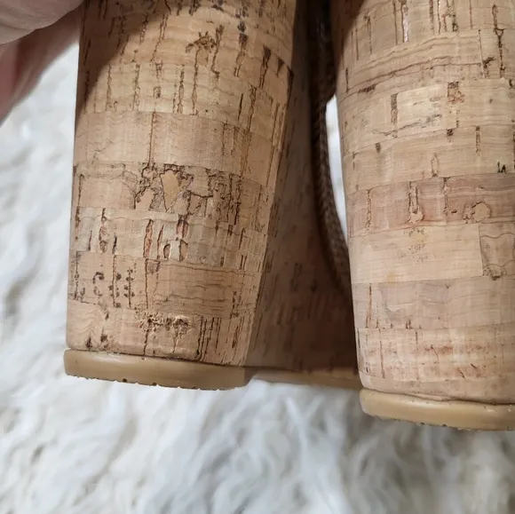 Stuart Weitzman Jezebel Size 8 Cork Wedge Sandals