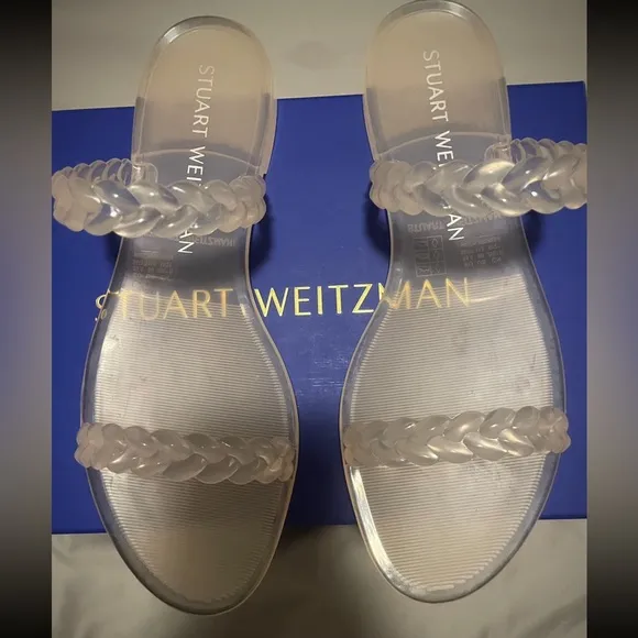 Stuart Weitzman - NIB | Braided Jelly Clear Slide-On Sandals - Size 39.5/9b