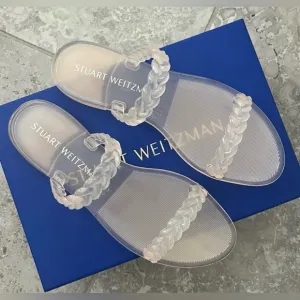 Stuart Weitzman - NIB | Braided Jelly Clear Slide-On Sandals - Size 39.5/9b