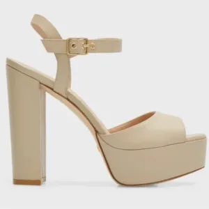 🌹STUART WEITZMAN🌹 Ryder Ankle-Buckle Platform Sandals Size: 11.5