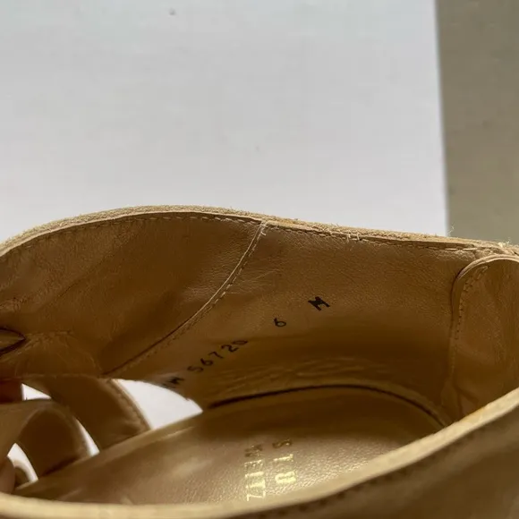 Stuart Weitzman Suede Platform Bootie Strappy Sandals