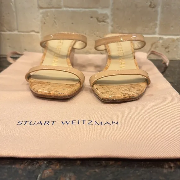 Stuart Weitzman Tan Wedge Sandals 5