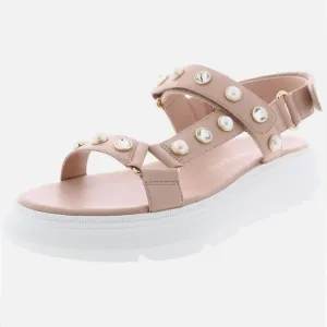 Stuart Weitzman Zoelie Embellished Leather DAD Sandals