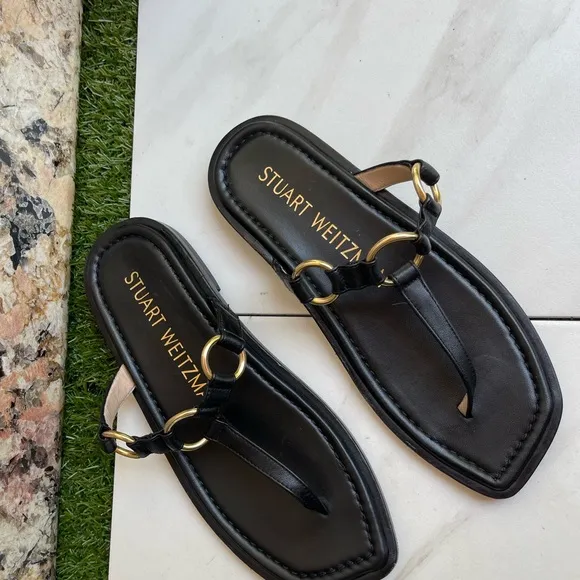 Stuart WeitzmanLalita Flat Sandals size 36.5