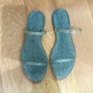 Stuart Whitman glitter jelly sandals! Size 8‎ NWOB