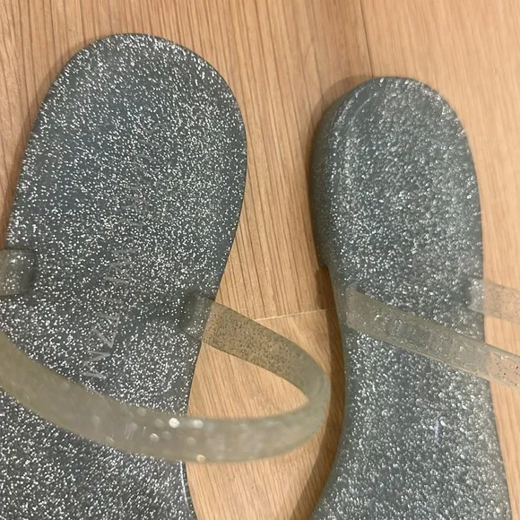 Stuart Whitman glitter jelly sandals! Size 8‎ NWOB