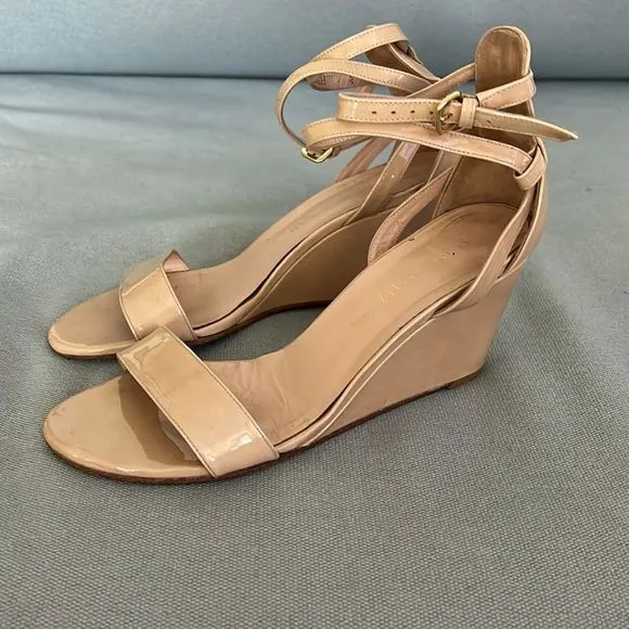 Stuart Weitzman Backdraft Wedge Sandals Size 8
