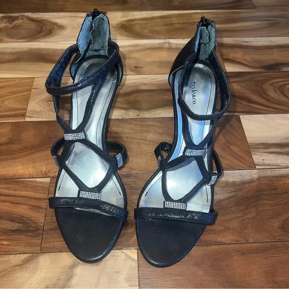 Style &amp; Co. Crystal strappy sandals