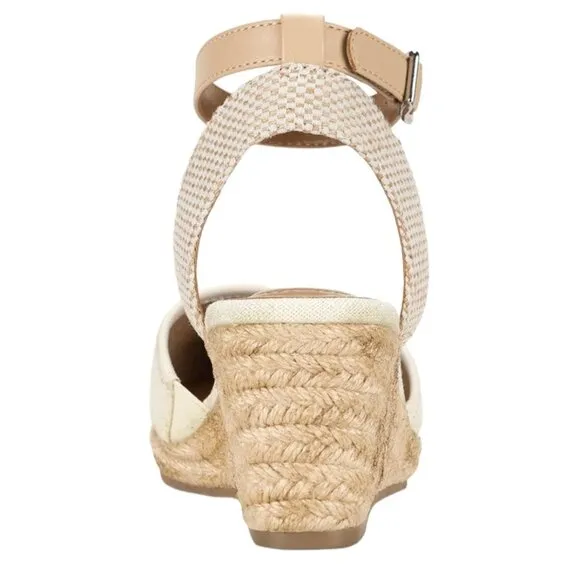 STYLE &amp; CO MAILENA Women's Wedge Heel Espadrille Sandals Canvas Size 10