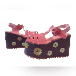 Sugar Thrillz Lavendar Pink Jelly Platform