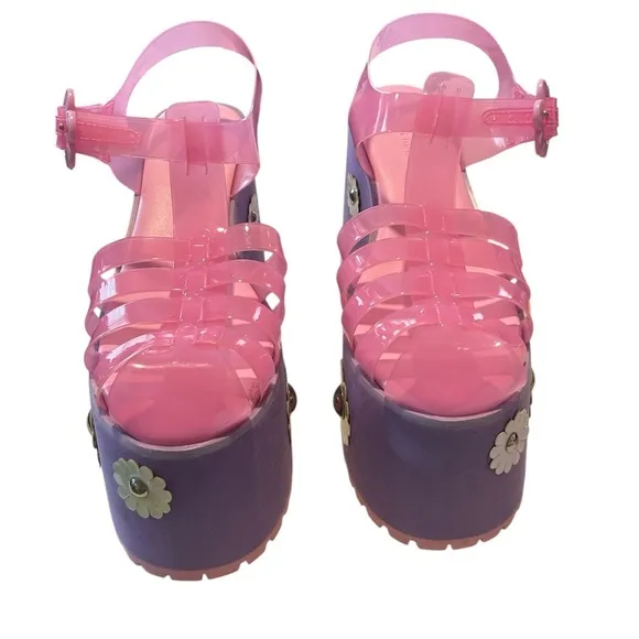 Sugar Thrillz Lavendar Pink Jelly Platform