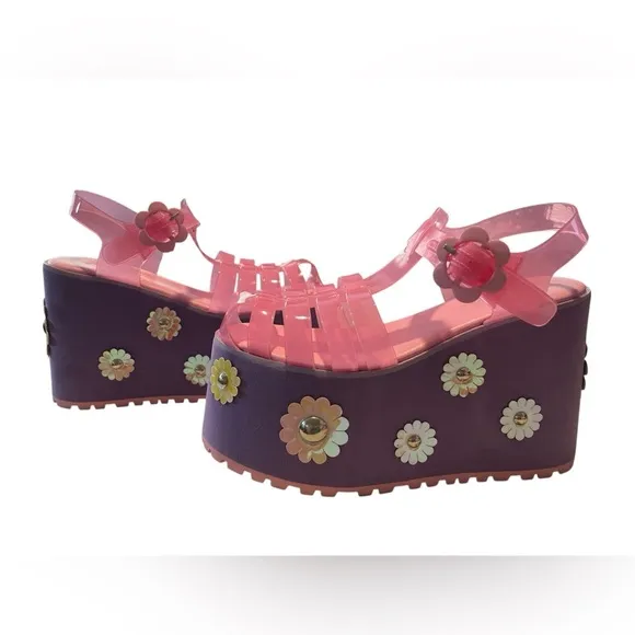 Sugar Thrillz Lavendar Pink Jelly Platform