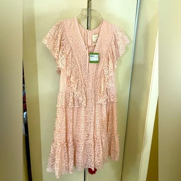 Super Cute! NWT KATE SPADE - Pearl Pink - by the pool - Lace Dress