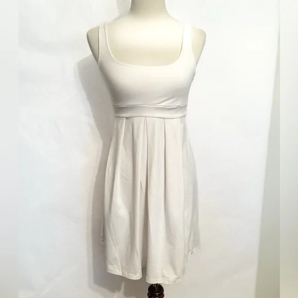 Susana Monaco White Fit &amp; Flare Tank Dress Size Medium Balletcore