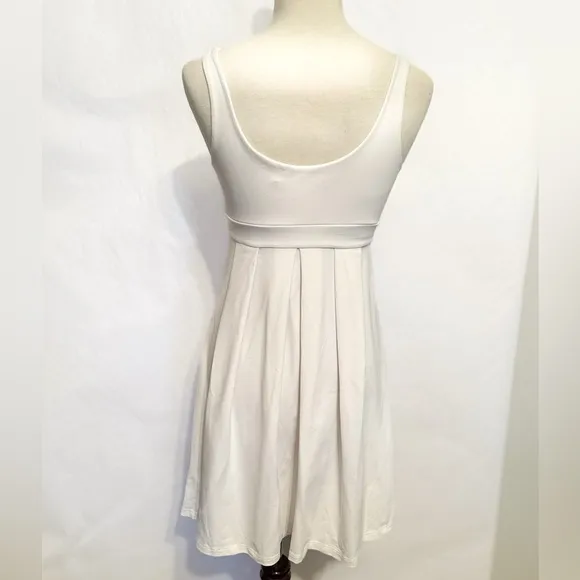Susana Monaco White Fit &amp; Flare Tank Dress Size Medium Balletcore