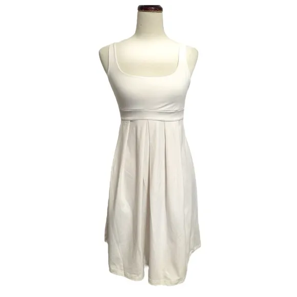 Susana Monaco White Fit &amp; Flare Tank Dress Size Medium Balletcore