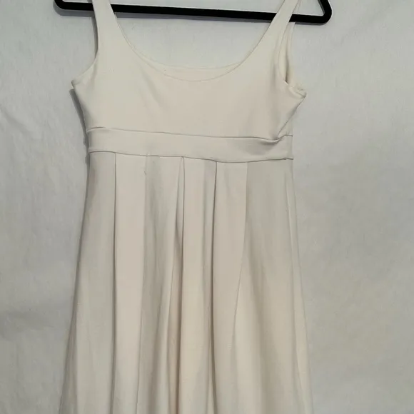 Susana Monaco White Fit &amp; Flare Tank Dress Size Medium Balletcore