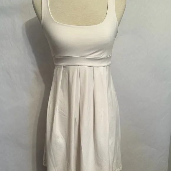 Susana Monaco White Fit &amp; Flare Tank Dress Size Medium Balletcore