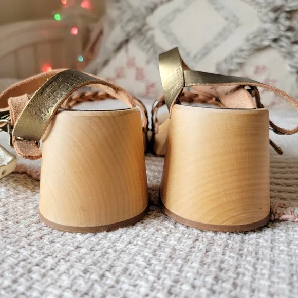 Swedish Hasbeens × FP &amp; Anthro | Tanja Retro Wooden Platform Clog Sandals