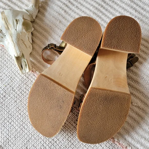 Swedish Hasbeens × FP &amp; Anthro | Tanja Retro Wooden Platform Clog Sandals