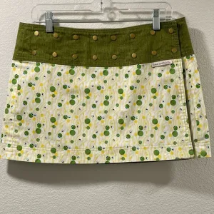 SWEET SPOT Sport Skirt, Adjustable/Reversible Mini, Yellow/Green/Gold - 10 - 18