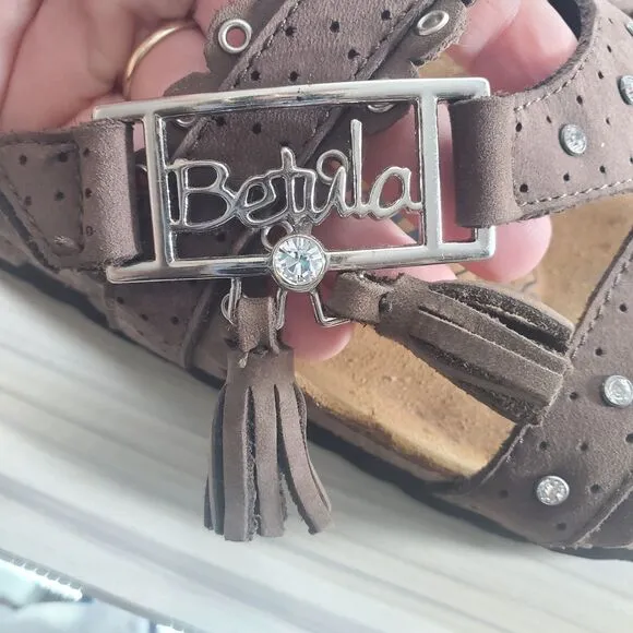 sz 7 US 38 EU Birkenstock Betula Krystle Swarovski Rhinestone Buckle Sandal