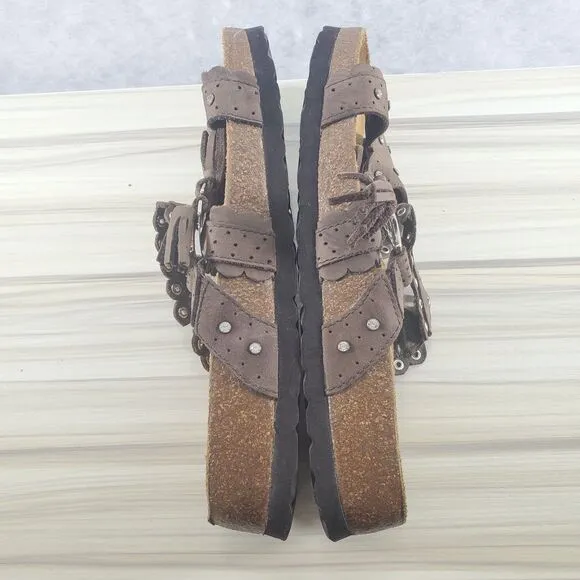 sz 7 US 38 EU Birkenstock Betula Krystle Swarovski Rhinestone Buckle Sandal