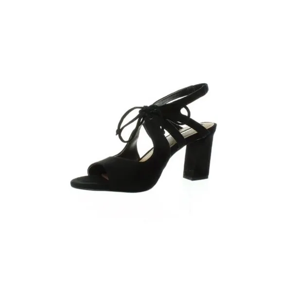 Tahari Night Black Slingbacks Heels Pump Sandals