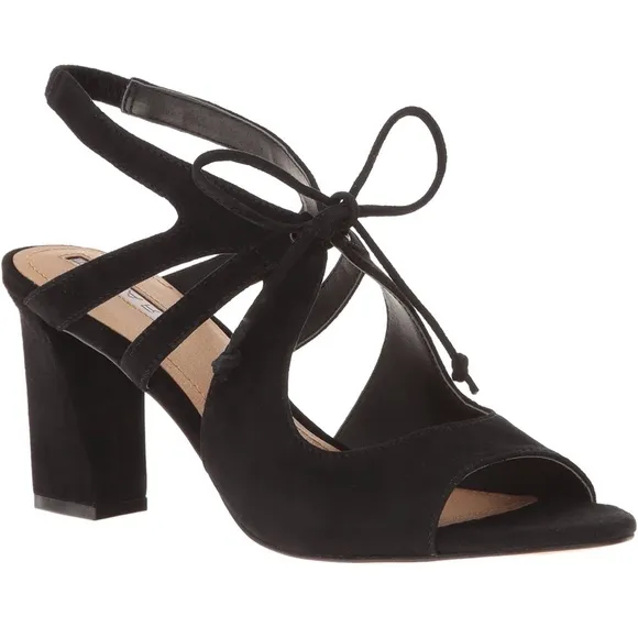Tahari Night Black Slingbacks Heels Pump Sandals