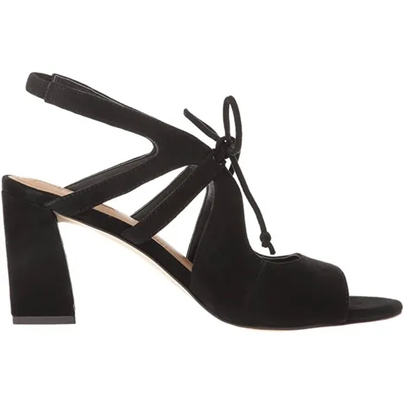 Tahari Night Black Slingbacks Heels Pump Sandals