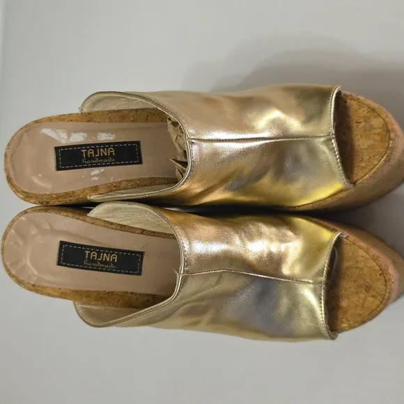 TAJNA CLUBPEEP TOE PLATFORM HEEL WEDGE- 35 / 21cm