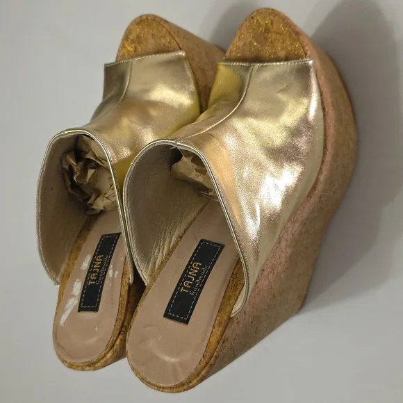 TAJNA CLUBPEEP TOE PLATFORM HEEL WEDGE- 35 / 21cm