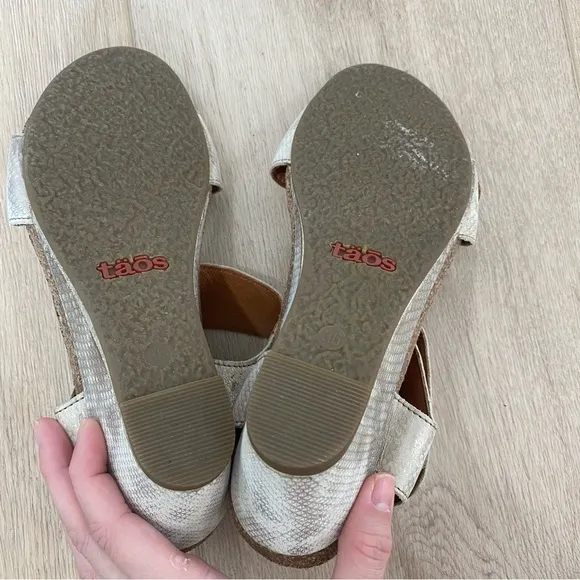 Taos Carousel 2 Metallic Wedge Sandals