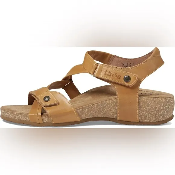 Taos Footwear Women's Tan Camel Universe Sandals- Size 37 (6-6.5)