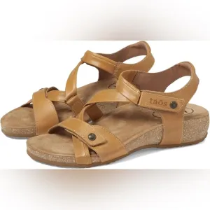 Taos Footwear Women's Tan Camel Universe Sandals- Size 37 (6-6.5)