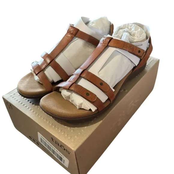 Taos Footwear Women's Trophy 2 Brown Honey Strappy Sandals- Size 9